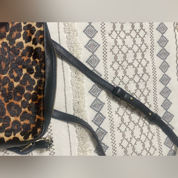 HOBO calf hair leather leopard printed crossbody purse. NWOT. - Picture 7 of 14